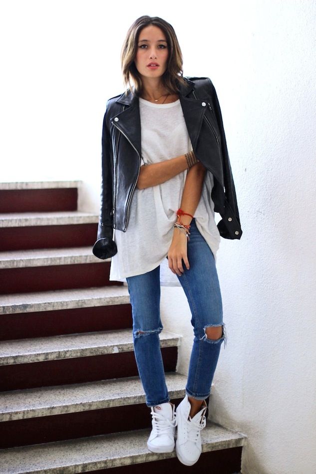 ripped jeans and vans